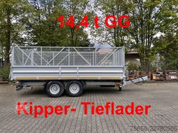 Möslein TTD 14  5,70 m  14 t Tandem- Kipper Tieflader 5,70 m lang, Breite Reifen-- Neufahrzeug --