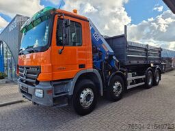 Mercedes-Benz Actros 3241 8X4 Containersysteem/ 20T HMF crane...