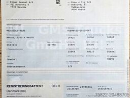 MERCEDES-BENZ Arocs 3263 / 8X4 / Blatt/ Hiab XR26