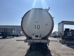 MENCI LEBENSMITTELTANK ISOLIERT, 3 KAMMERN, 34000L LIFTACHSE,   BPW-ACHSEN