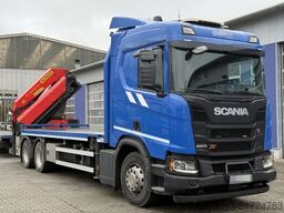 SCANIA R500 6x4 Pritsche mit Kran Palfinger PK53002 SH