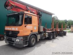 MERCEDES-BENZ ACTROS 2646 6X4 MP2 LANGHOLZ + NACHLÄUFER MÜLLER