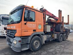 MERCEDES-BENZ ACTROS 2646 6X4 MP2 LANGHOLZ + NACHLÄUFER MÜLLER