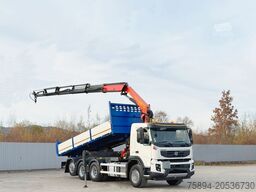 VOLVO FMX 460 Kipper 6,40m + PALFINGER PK 18002 EH D