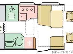 ADRIA Matrix Axess 670 SL Luftfederung hinten / Markis