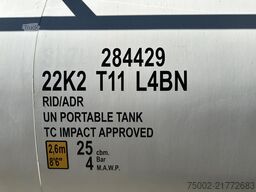 CIMC 20FT ISO /  25.020L / 1 comp. / L4BN / UN Porta...