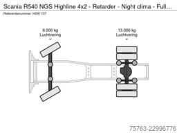 Scania R540 NGS Highline 4x2 - Retarder - Night clima ...