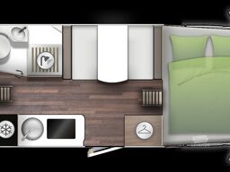 FORSTER A 699 DVB, Fahrradträger, Markise, Dachklima