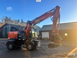Hitachi ZX140W-5B wheeled excavator with rototilt, 3 bucke