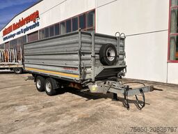 Möslein TDS 13 Schwebheim  13 t Tandemkipper- Tieflader, Aufsatzbordwände