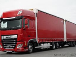 DAF XF 480 / ZESTAW TANDEM / 120 M3 / PRZEJAZDOWY /