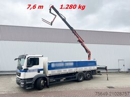MAN TGM 26.340 6X2-4 LL TGM 26.340 6X2-4 LL, Lenk-/Liftachse, Heckkran Palfinger PK 11001, faltbar