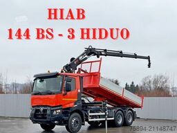 RENAULT C 430 *KIPPER 5,60m* HIAB 144 BS - 3 HIDUO* 6x4