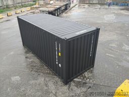 one Way Seecontainer / 20 Fuß / RAL 9005 Containerlager / Materiallager / schwarz