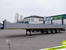 KÖGEL Baustofftrailer 80cm Bordwände Rungen SAF MIETE