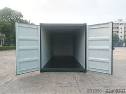 20 Fuß Seecontainer / Angebot / one Way RAL 6007 Flaschengrün / Lagercontainer