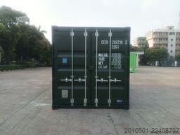 20 Fuß Seecontainer / Angebot / one Way RAL 6007 Flaschengrün / Lagercontainer