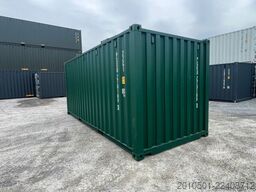 20 Fuß Seecontainer / Neucontainer / Moosgrün RAL 6005/ Materiallager
