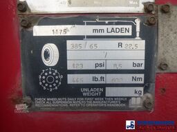 Fruehauf Tipper trailer alu 34.6 m3 + tarpaulin