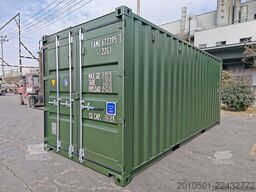20 Fuß Container, Lagercontainer NATO Grün / Oliv Grün