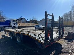 NC machinery trailer with manual loading ramps