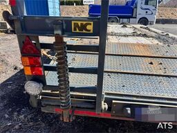NC machinery trailer with manual loading ramps
