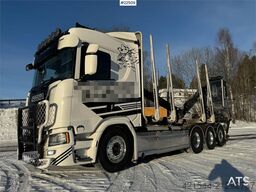 Scania R770 Tridem Timber Truck with Epsilon M110L crane