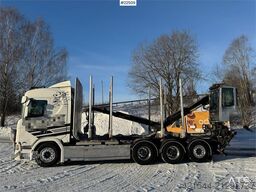 Scania R770 Tridem Timber Truck with Epsilon M110L crane
