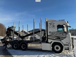 Scania R770 Tridem Timber Truck with Epsilon M110L crane