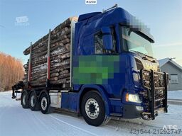 Scania R770 Tridem Timber Truck with Jonsred J1088 crane