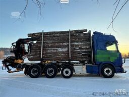 Scania R770 Tridem Timber Truck with Jonsred J1088 crane