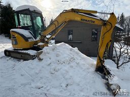 Komatsu PC50MR-2 Crawler Excavator with 4 buckets