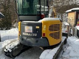 Komatsu PC50MR-2 Crawler Excavator with 4 buckets