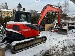 Kubota KX080-4a Crawler Excavator with Engcon tilt and ne
