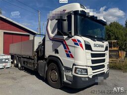 Scania R500 6x2 Kranbil - 19 t/m Hiab m/ rotator.