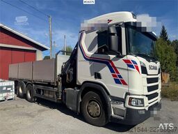 Scania R500 6x2 Kranbil - 19 t/m Hiab m/ rotator.