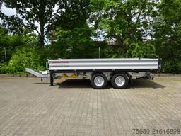 Möslein TTD11 weiß  neuer Tandem 3- Seitenkipper Tieflader-- Neufahrzeug --