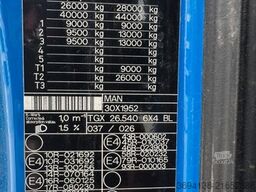 MAN TGX26.540 BL 6x4 Epsilon Nachläufer + Auflieger