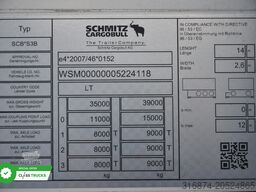 SCHMITZ CARGOBULL SKO FP 60 ThermoKing SLXi 300