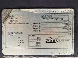 Norse Nor-Slep - 3 axle - Side boards -