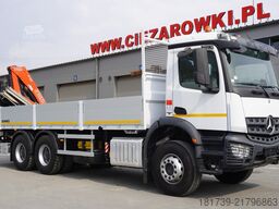 Mercedes-Benz Arocs 2633 flatbed truck / Crane FASSI