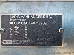 SARIS Rückwärtskipper 306x170x30cm Anhänger 2000kg zGG