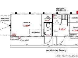  8m Werkstatt Büro Office Container