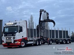 Scania R 650 B6x4NB RETARDER V8 WOOD KESLA 2112T CRANE