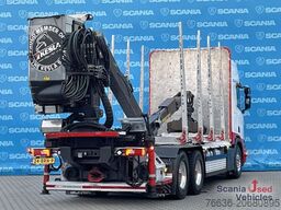 Scania R 650 B6x4NB RETARDER V8 WOOD KESLA 2112T CRANE