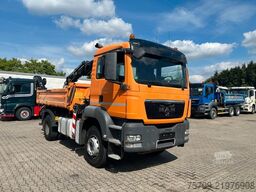 MAN 18.320 3Skipper mit HIAB 111 Kran + Greifer