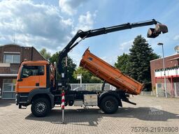 MAN 18.320 3Skipper mit HIAB 111 Kran + Greifer