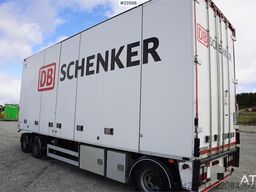  Trailer-Bygg drawbar trailer with full side openin