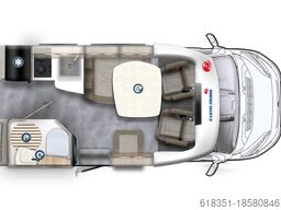 EURA MOBIL PROFILA RS 695 EB, Max 4,4 t, 180 PS, Dachklima