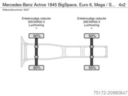 Mercedes-Benz Actros 1845 BigSpace, Euro 6, Mega / Standklima...